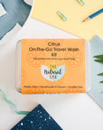 Citrus Mini Travel Wash Kit | Natural “On the Go” Shampoo,  Conditioner & SoapSet | Vegan, Plastic-Free Hair Care | Perfect Travel Gift