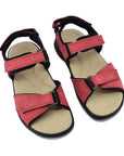 Liiva Women's Leather Sandals - Red