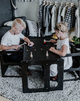Montessori Weaning Table and Chair Set with Two Chairs