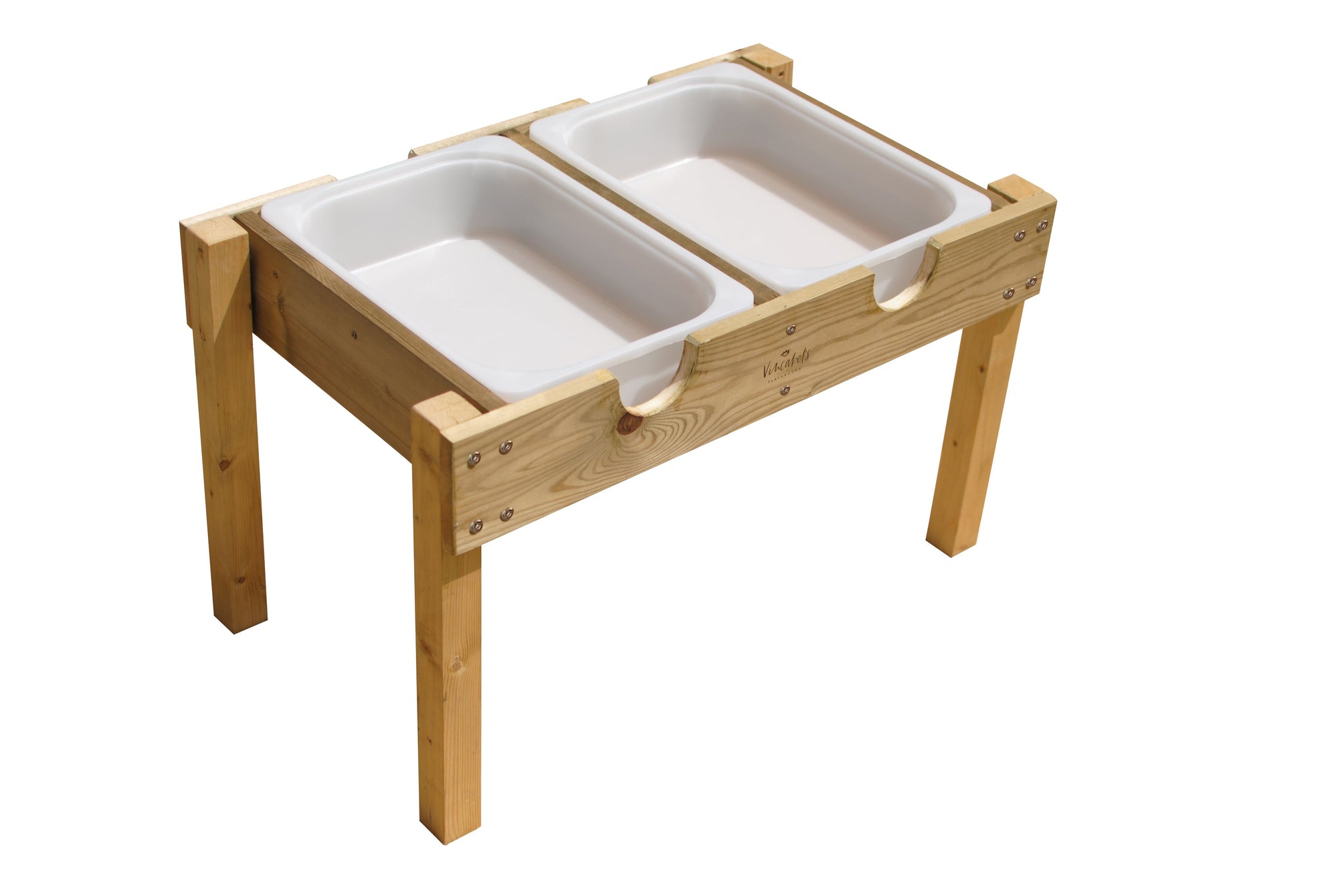 Premium Sensory Table for Kids - Durable Pine Wood Montessori Play Table with Removable Trays for Sand, Water, and Rice by Vincabel&#39;s Playground at brixbailey.com