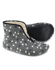 Barefoot Wool Slippers with Dots Design