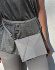 Facet Mini Leather Bag – Adjustable, Elegant & Durable by Gerda Retter Design at www.brixbailey.com