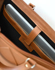 Caramel Brown Laptop Case and Shoulder Handbag