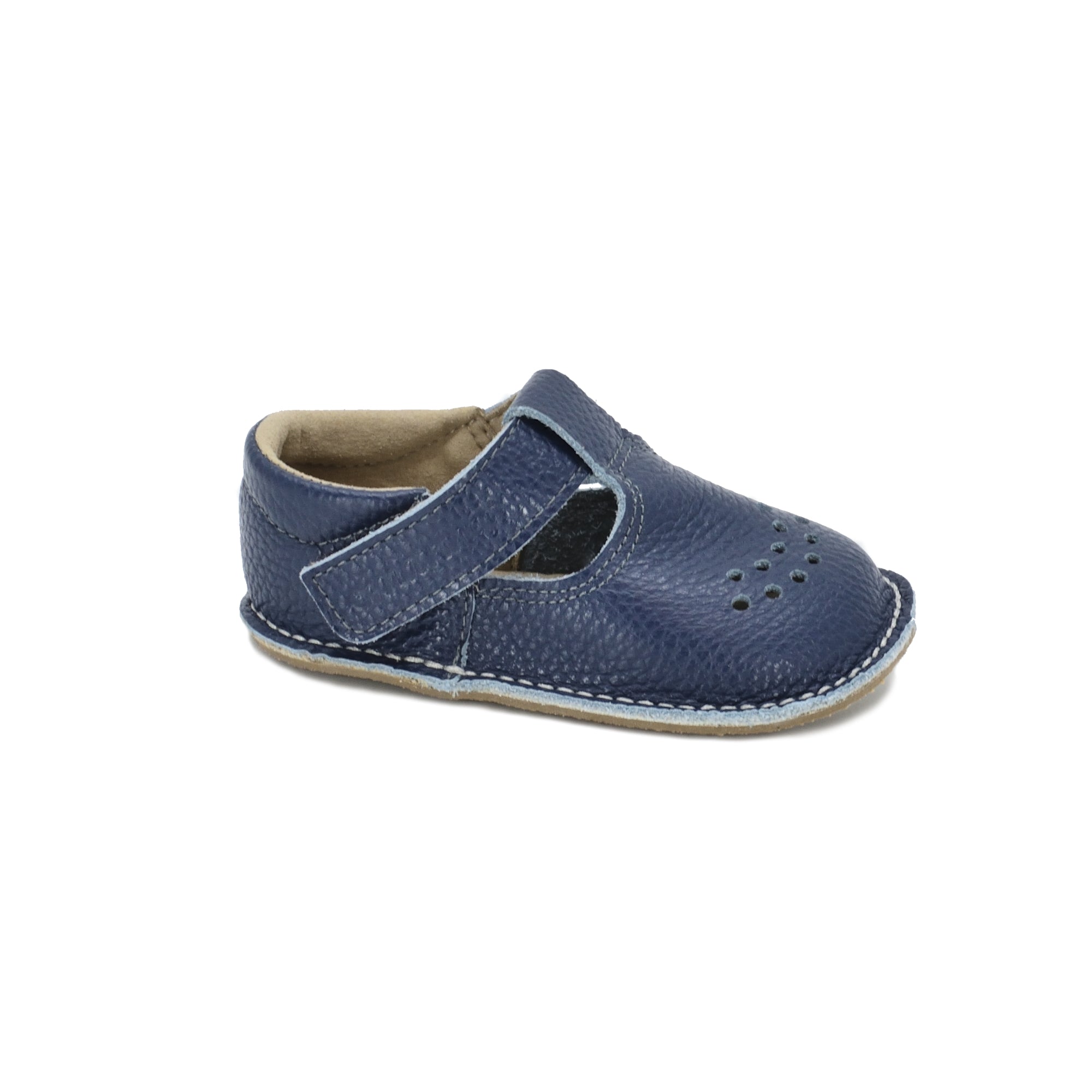Leather Kids Shoes Lusti Dark Blue