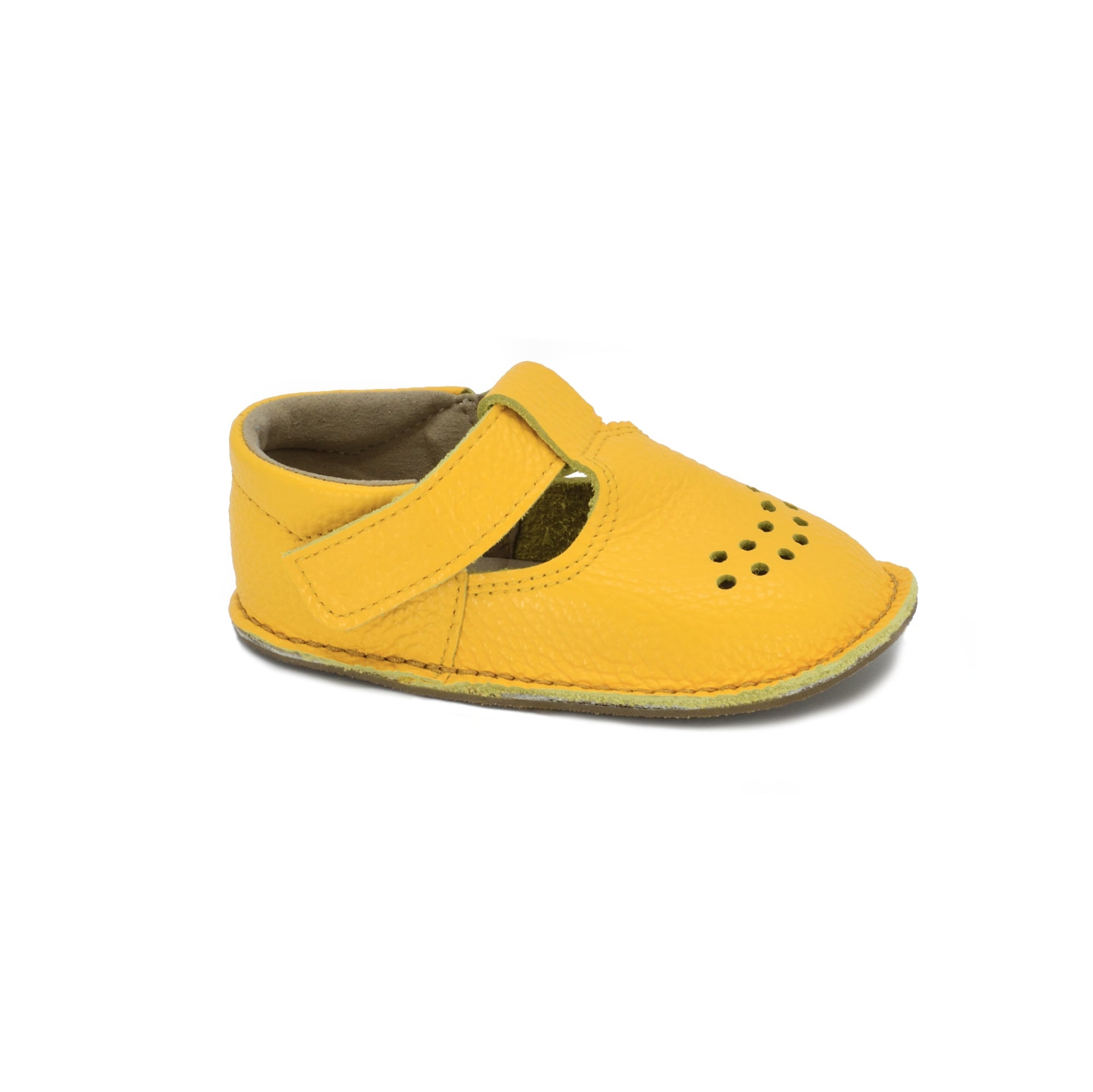 Leather Kids Shoes Lusti Yellow