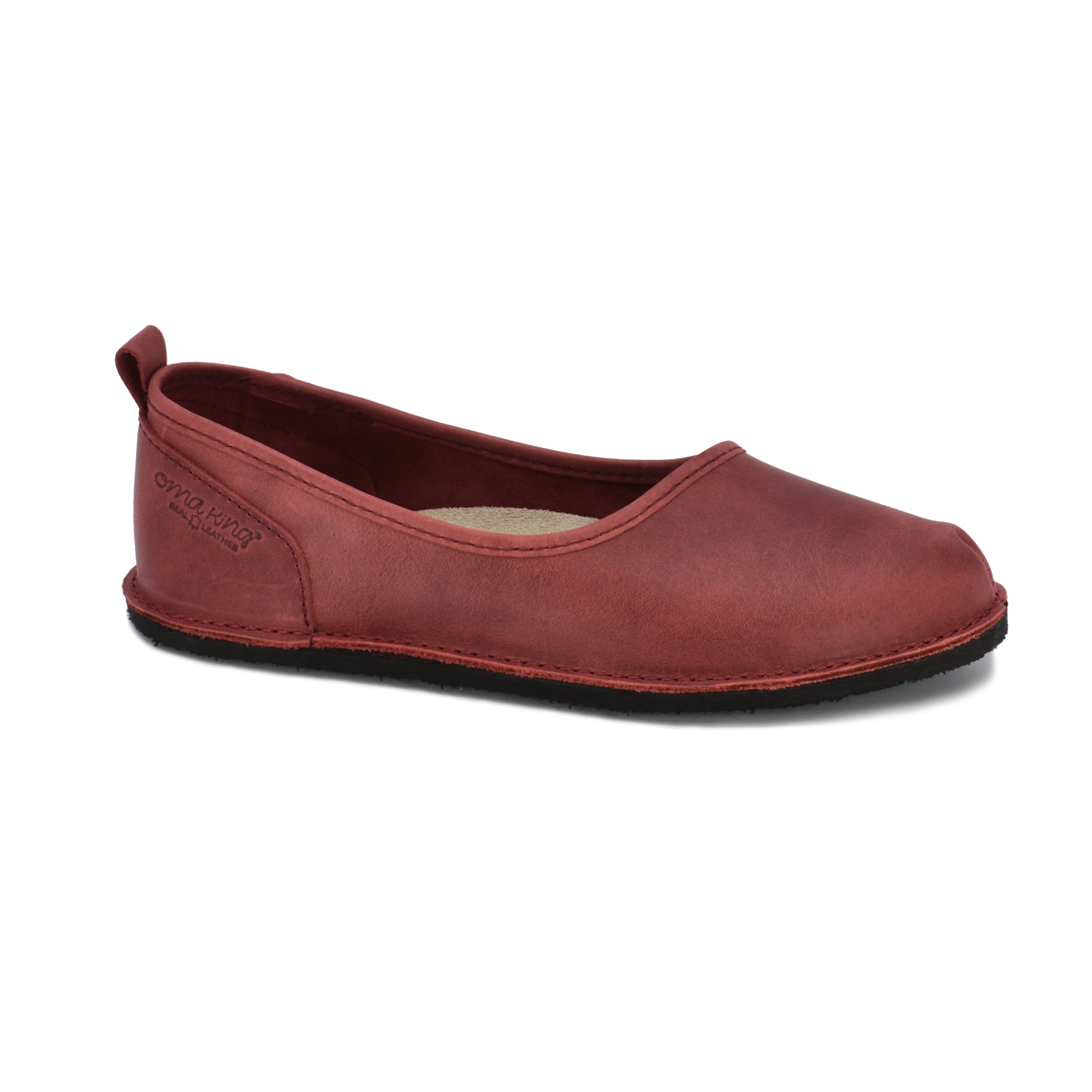 Dark Red Handmade Leather Shoes