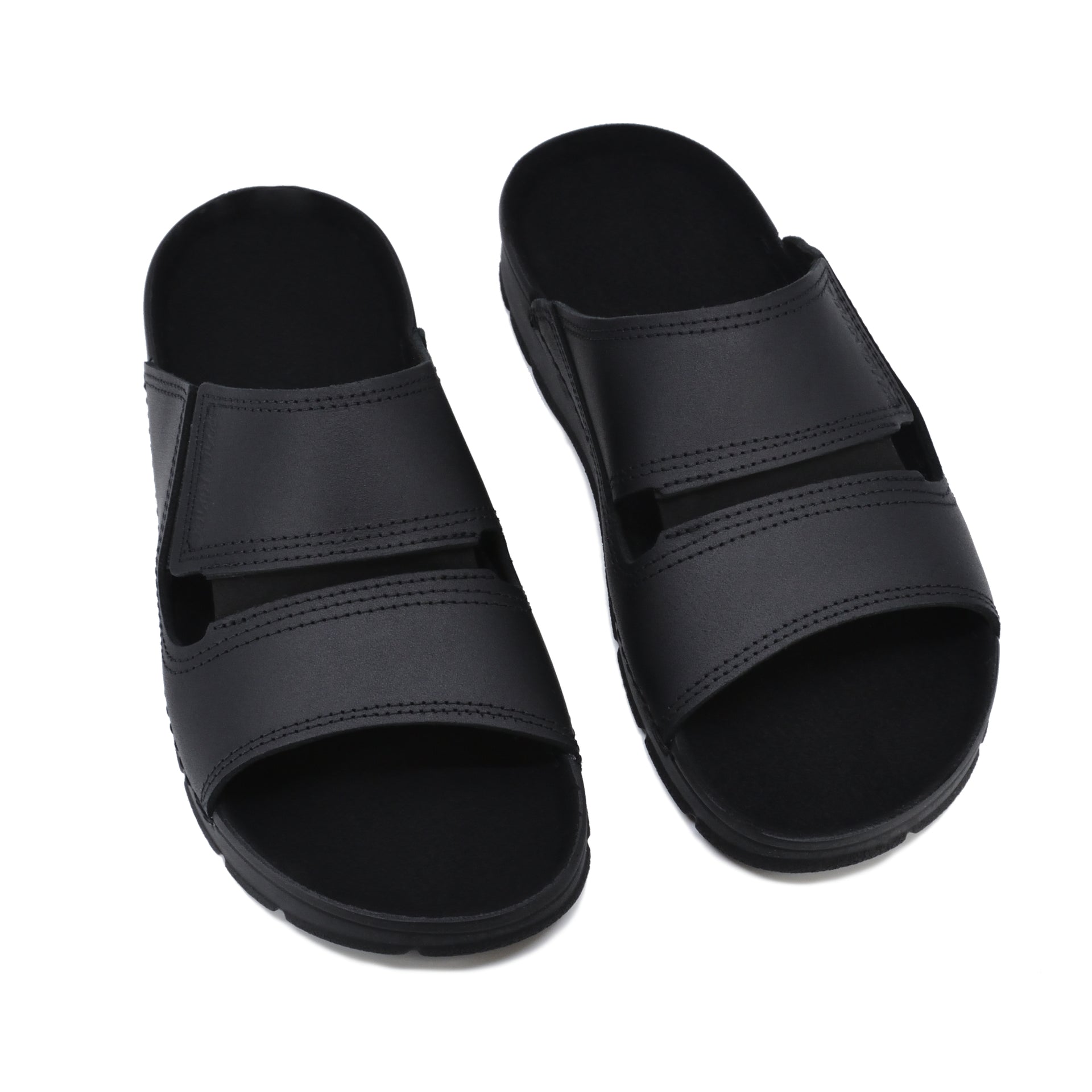 Minimalist Leather Slip-On Sandals - Handmade & Comfortable, Perfect for Any Setting by Omaking at www.brixbailey.com