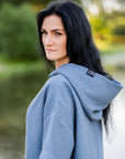 Surf Poncho - Cotton Waffle