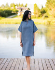 Surf Poncho - Cotton Waffle