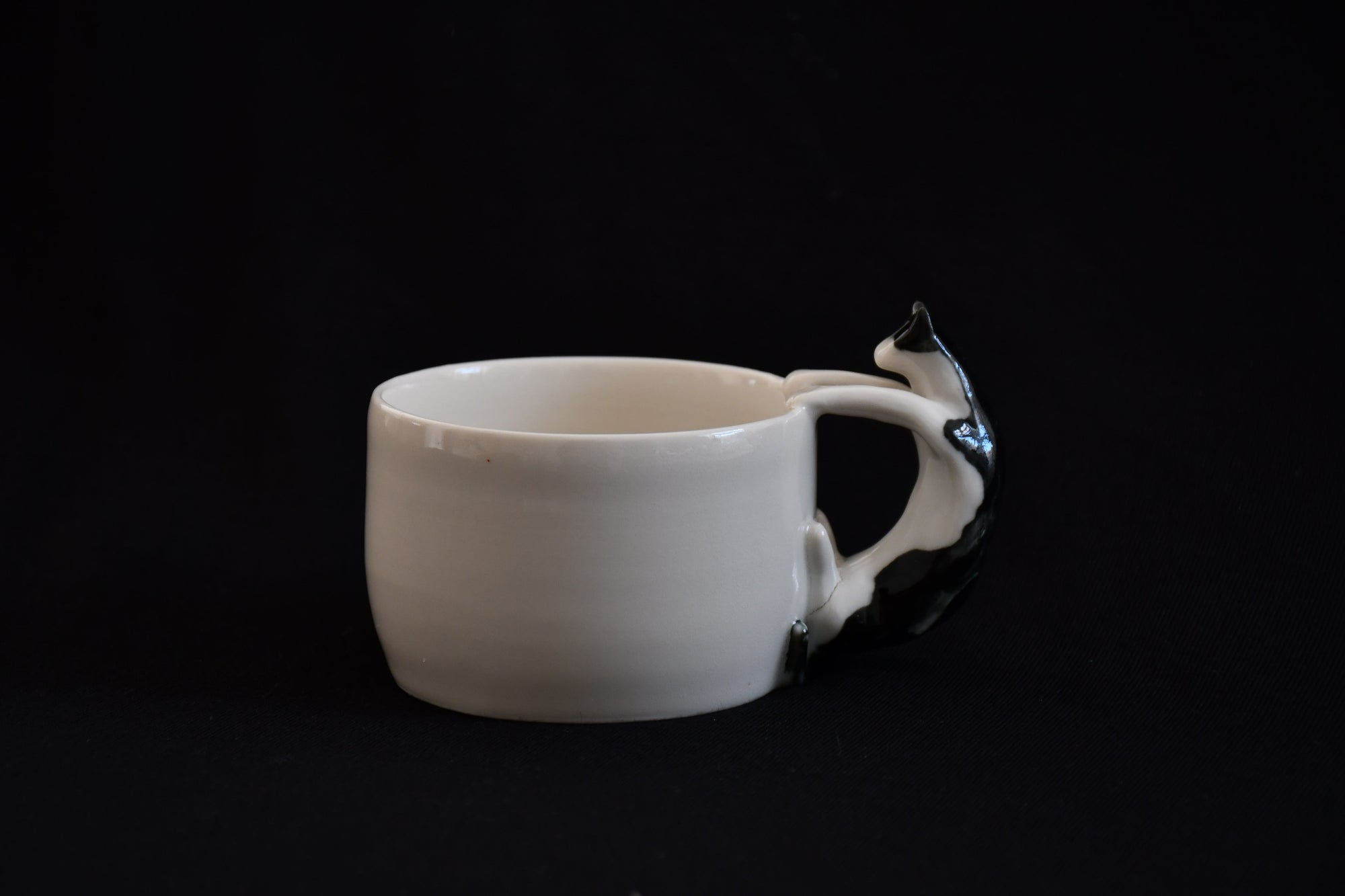 Cat Cup with Cow Cat Handle