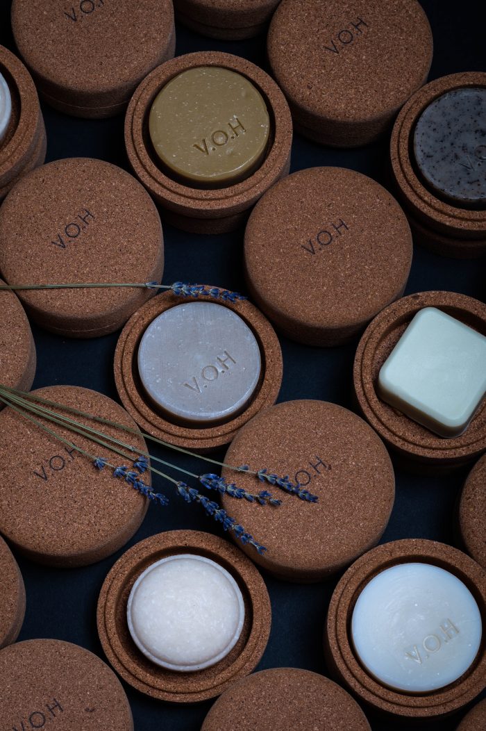 Solid Hair Care Set with Travel Case