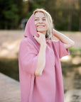 Surf Poncho - Cotton Waffle
