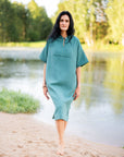 Surf Poncho - Cotton Waffle