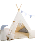 Charming Premium Tipi Tent Set – Safe & Cozy for Kids by Sówka at brixbailey.com