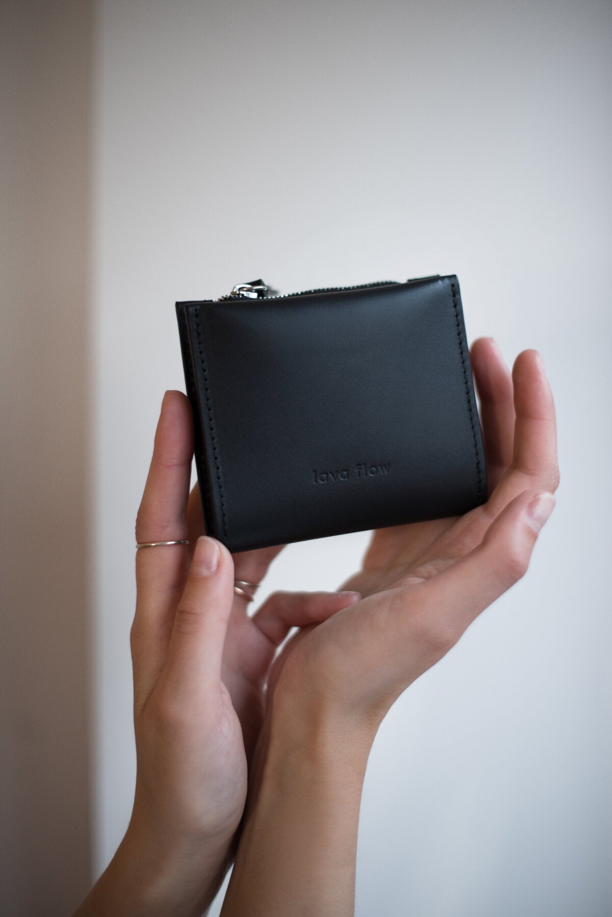 Classic Black Mini Leather Wallet