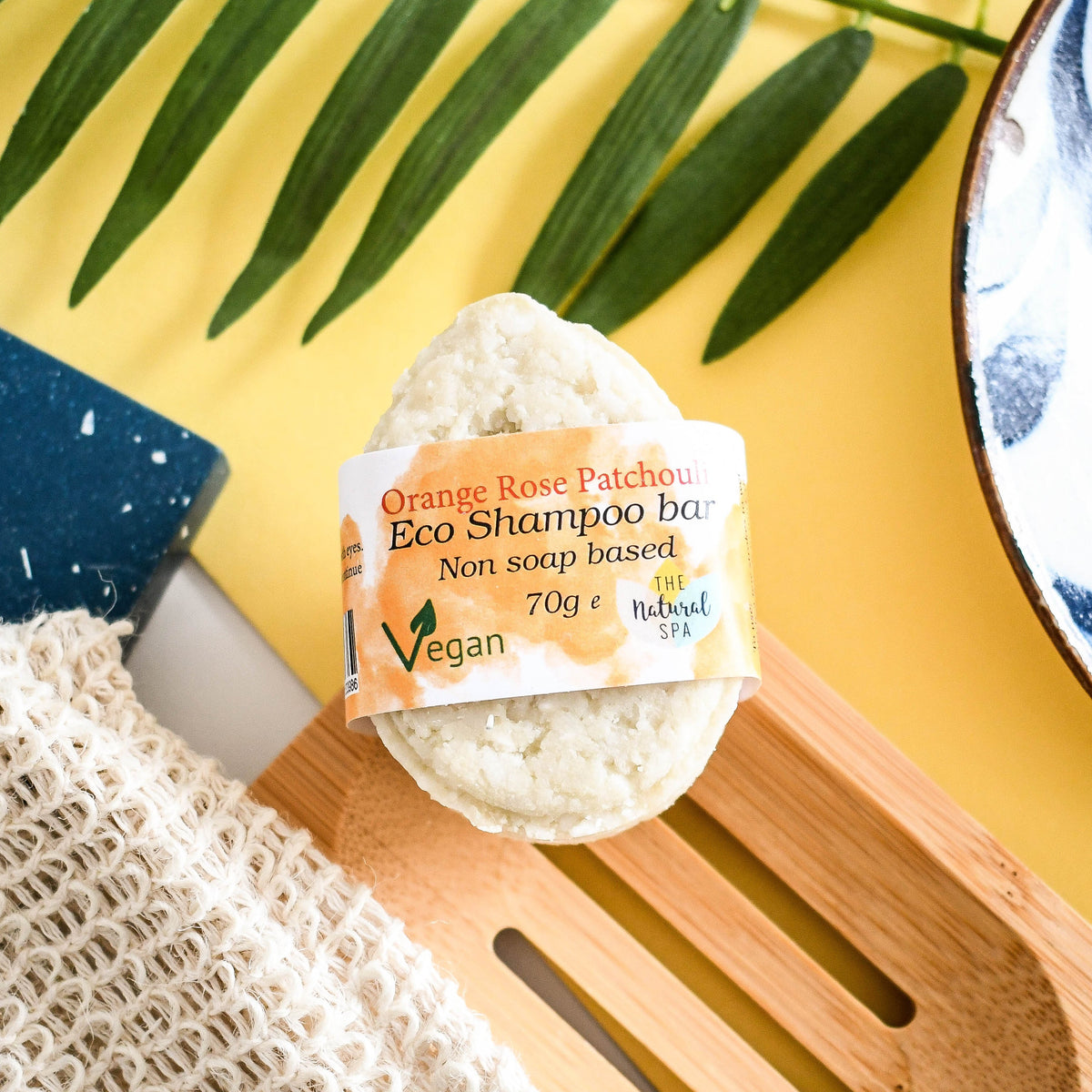 Patchouli Rose ECO Shampoo Bar | Natural, Non-Soap Hair Wash | Vegan &amp; Plastic-Free Hair Care for All Hair Types