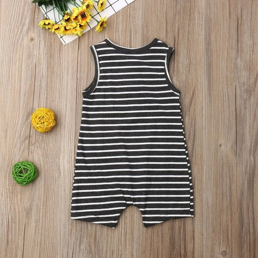 Adorable Baby Rompers for Boys & Girls - Soft Cotton Blend, Striped Design, Comfort & Style for Everyday Wear by Baby Lamby at brixbailey.com