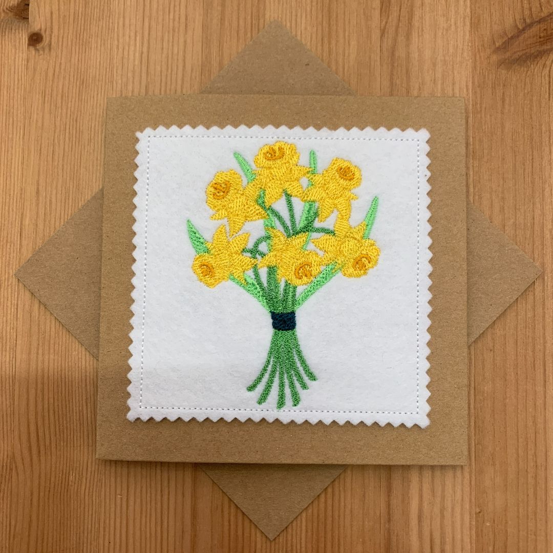 Daffodil bouquet card