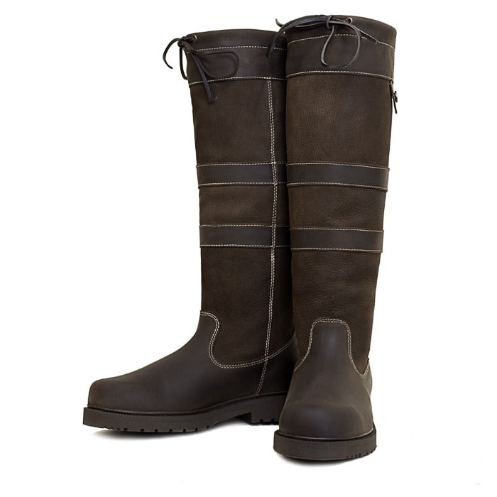 Waterproof Country Boots in Brown Standard or Wide Calf