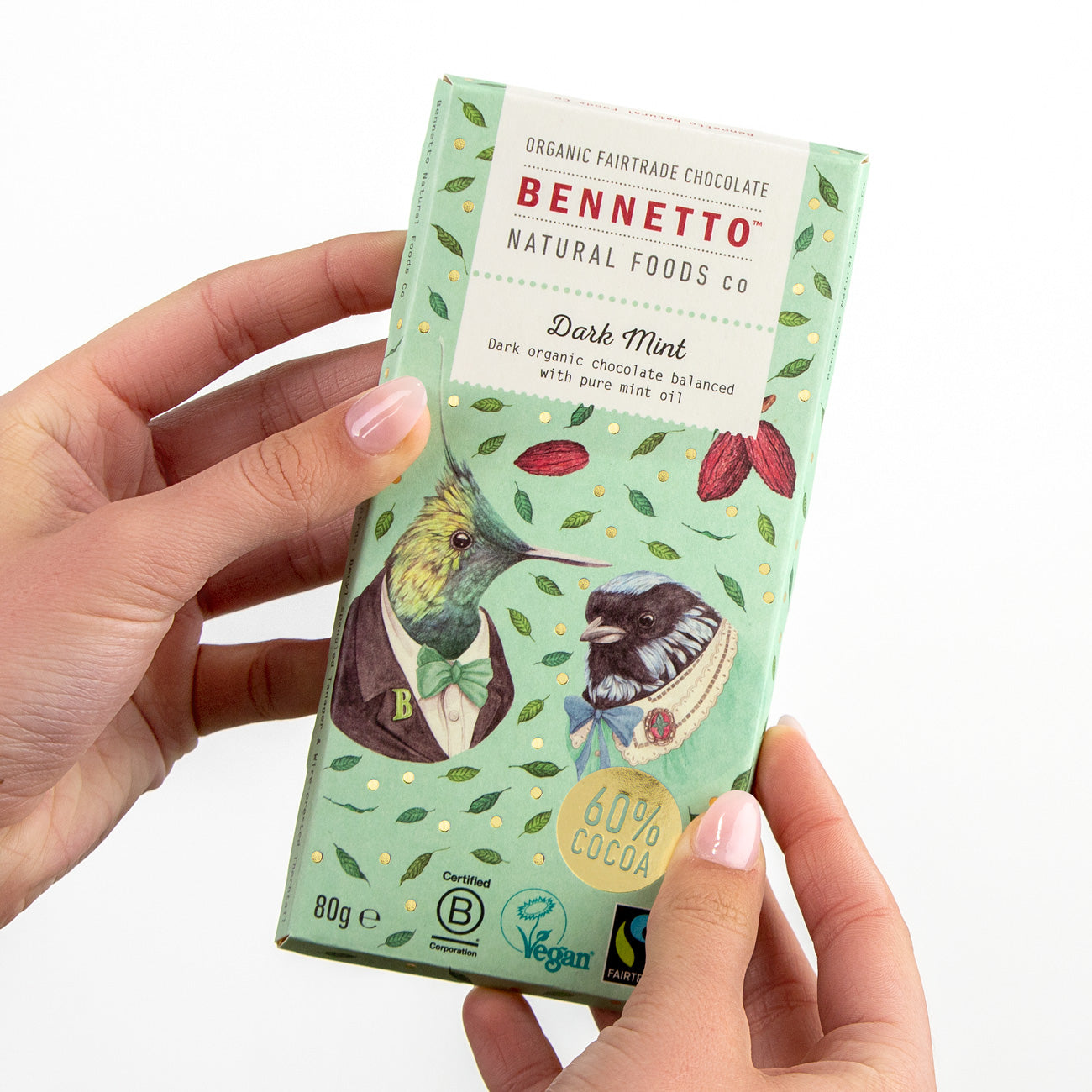 Dark Mint Organic Chocolate 60 Percent Cocoa