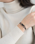 Carbon Regent Cord Bracelet
