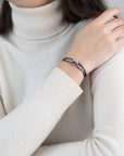 Silver Soho Cord Bracelet