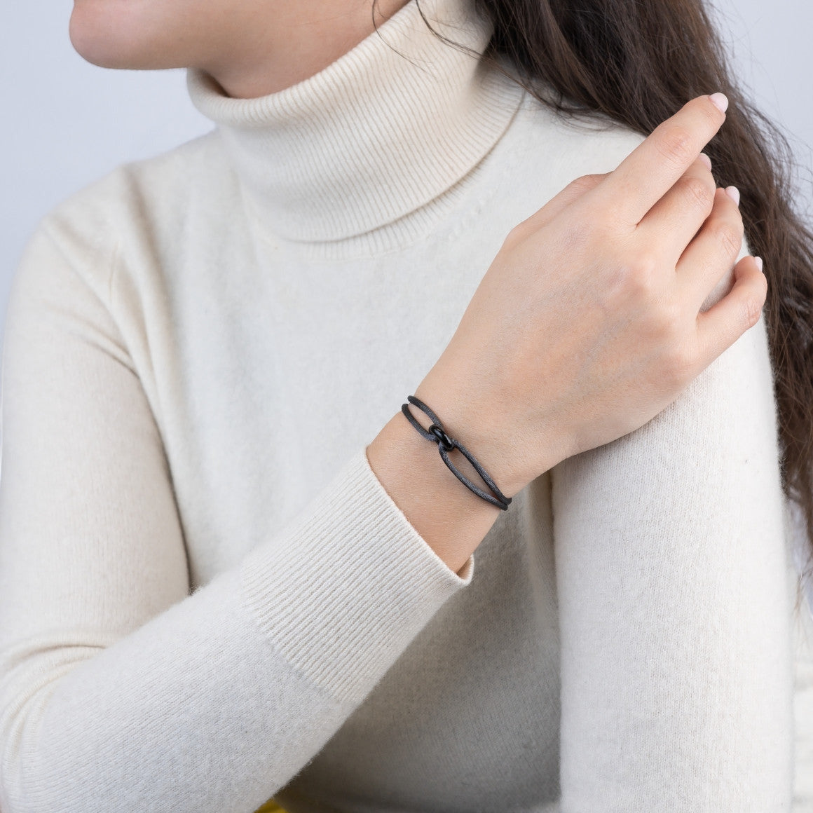 Black Soho Cord Bracelet