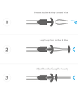 Khaki Green Delta Anchor Silver and Rope Bracelet
