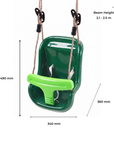 Baby Swing Seat - Green Deluxe - Safe & Comfortable