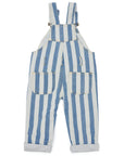 Classic Wide Stripe Denim Dungarees - Blue