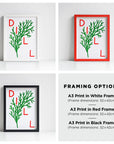 Dill Herb print from an original painting, choice of sizes, available framed and unframed