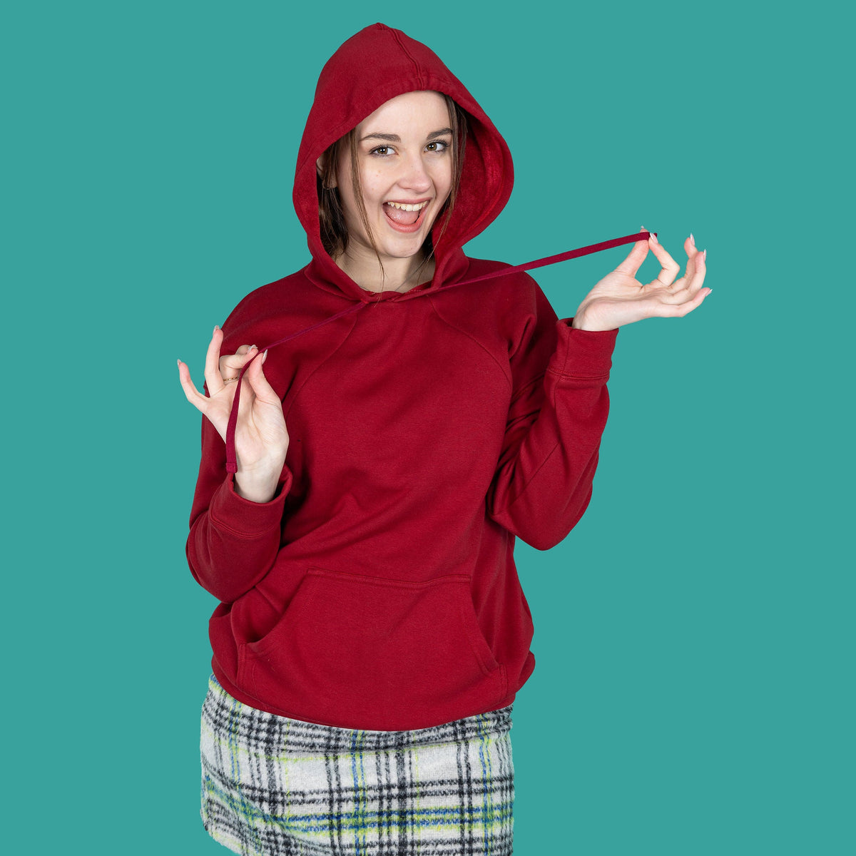 Burgundy Fleece-Lined Breastfeeding Hoodie | Nursing Hoodie