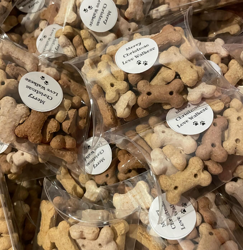 Dog Biscuit Treats - Valentine's Pillow Boxes
