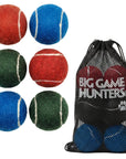 Big Game Hunters Double Strength Dog Tennis Ball - Multicolor 6 Ball Pack