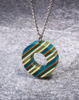 Donut Eco Friendly Recycled Skateboard Necklace-3