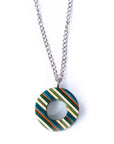 Donut Eco Friendly Recycled Skateboard Necklace-1