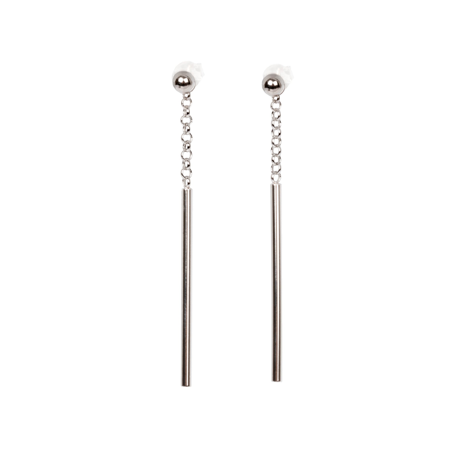 Versatile Long Drop Earrings – Customizable & Elegant 925 Silver by MyaMoon at www.brixbailey.com