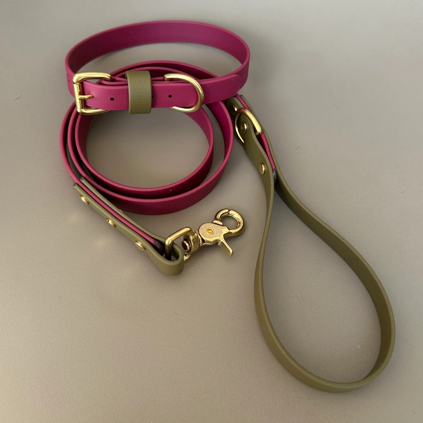 Dottie Wine &amp; Olive Colour Block Lead