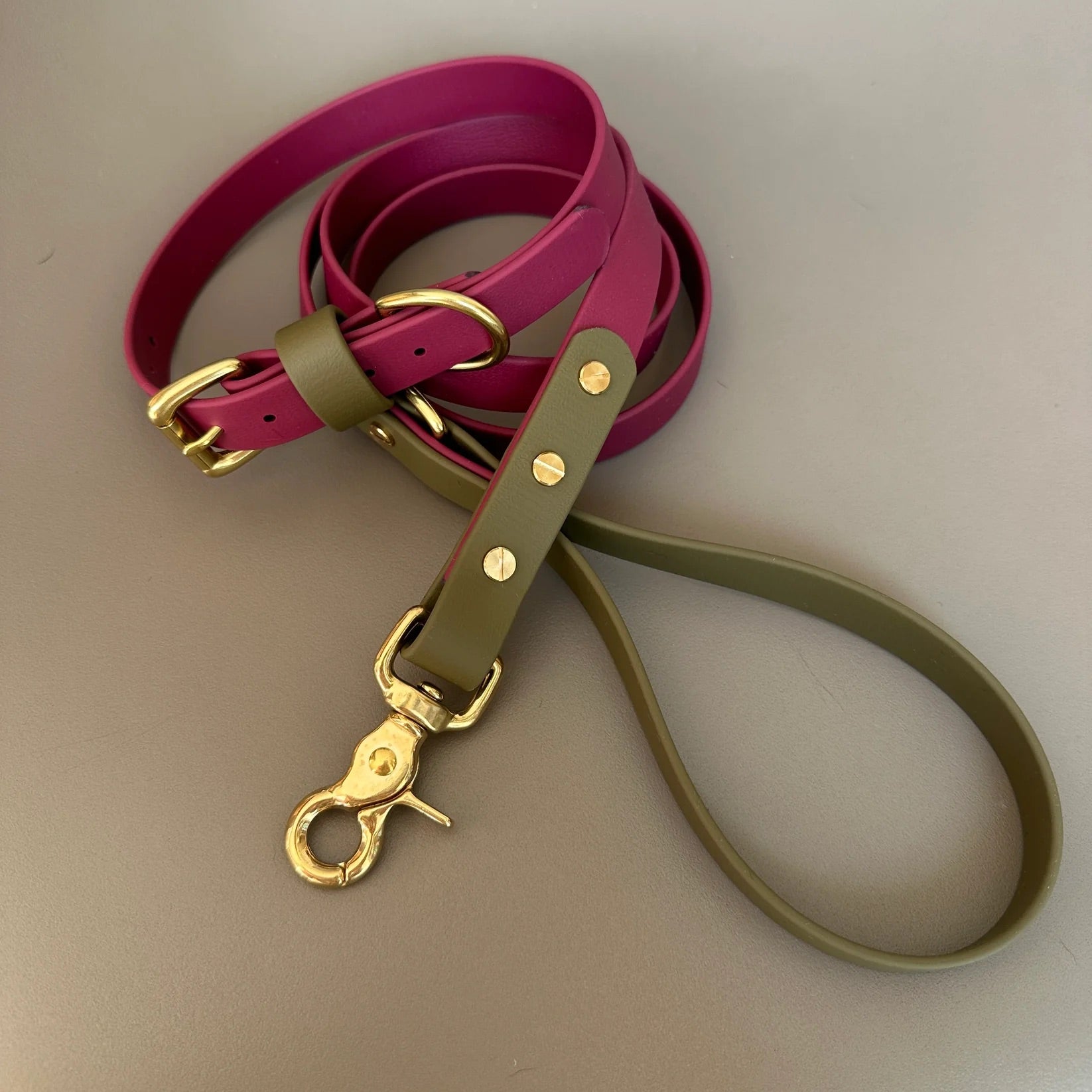 Dottie Wine &amp; Olive Colour Block Lead