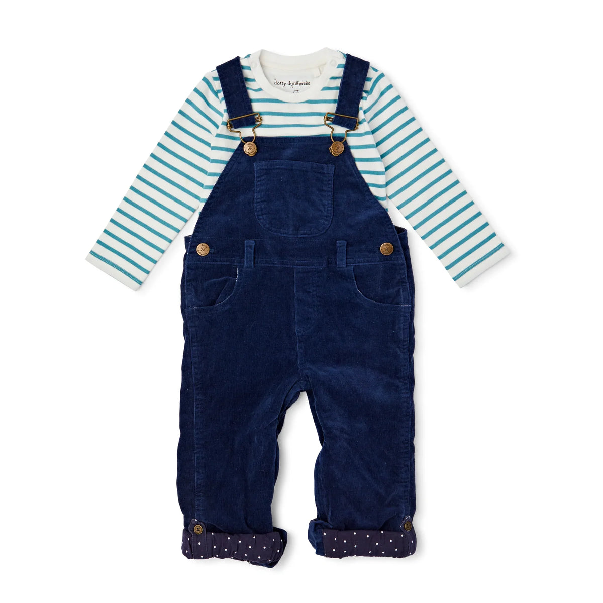 Nordic Blue Breton Stripe Top