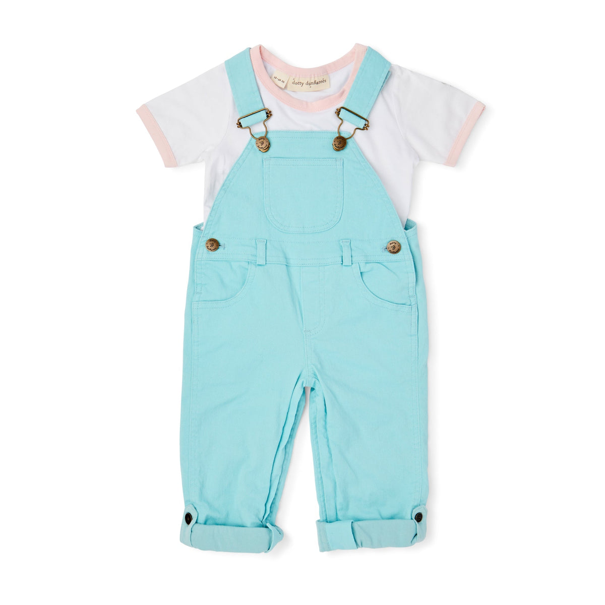 Mint Denim Dungarees