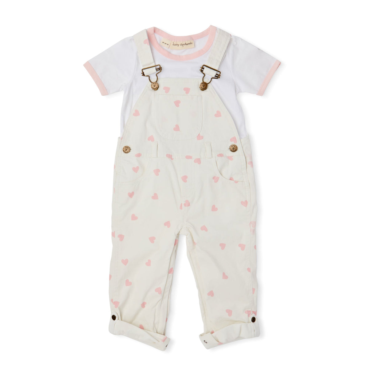 Love Heart Dungarees