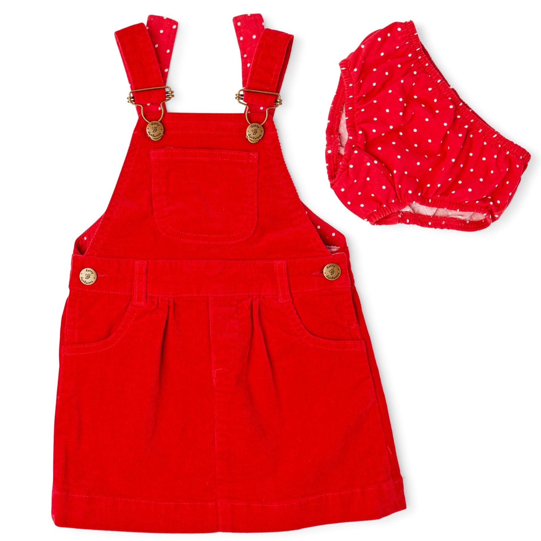 Red Corduroy Dress