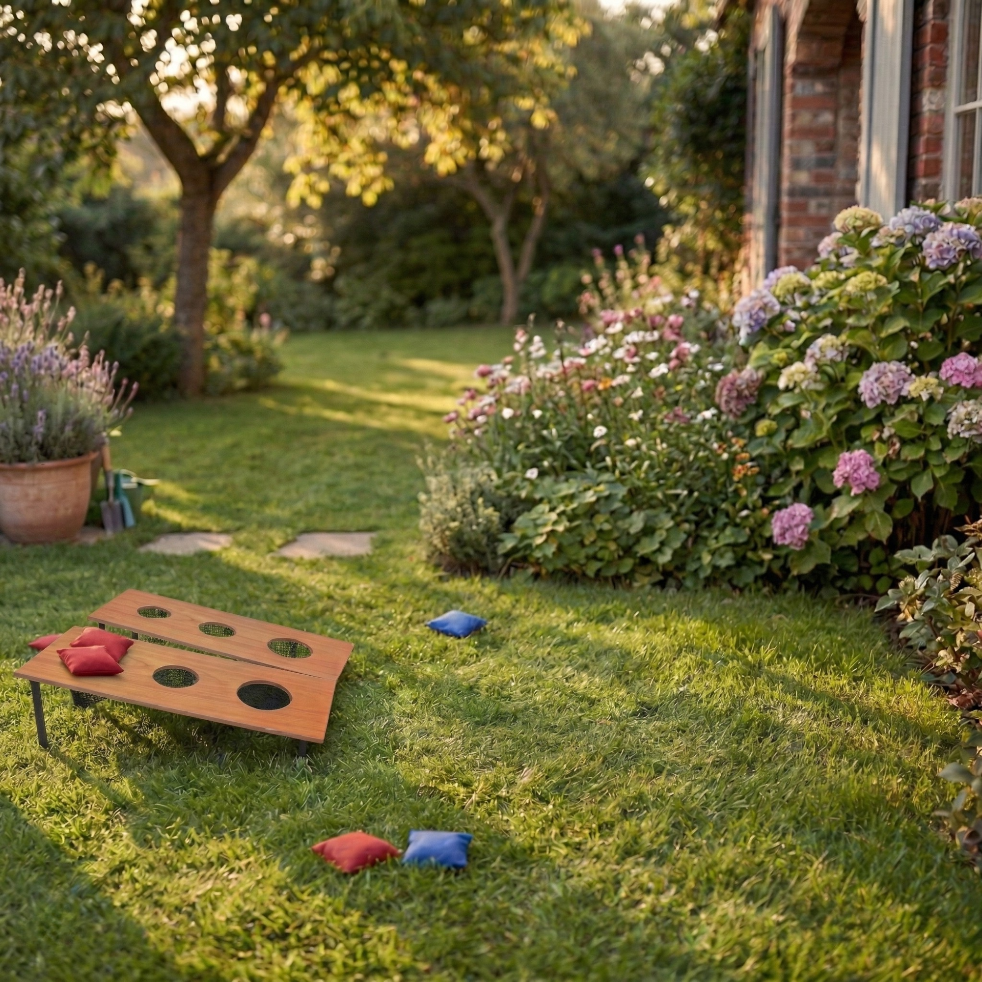 Double Deck Cornhole Game - Bean Bag Toss Game