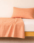 drap plat 80x110 coton bio vichy bébé