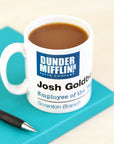 Personalised The Office Dunder Mifflin Employee Of The Year Mug