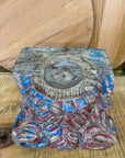 Rustic XL Church Candle Holder / Indian Pillar Base / Farmhouse Decor