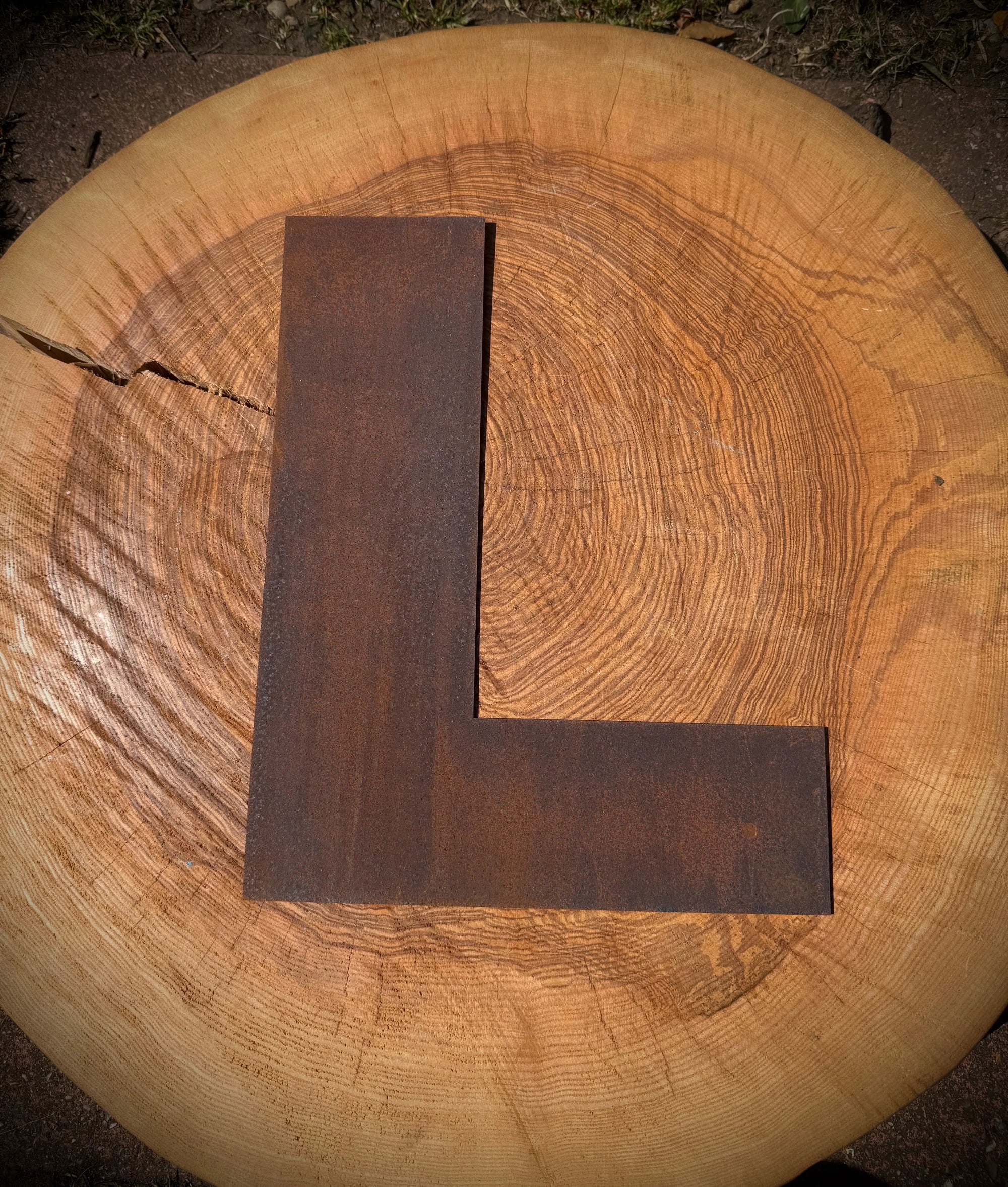 12″ Rusty Fat Font Metal Letters For The Home And Garden A–Z &amp; 0–9