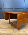 Mid Century Teak Coffee Table / Extending Drop Leaf Coffee Table / D-Scan