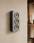 3 Gang 2 Way Solid Cast Metal Toggle Light Switch | Industrial Vintage Surface Mounted *Factory Second*